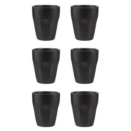 Caviar Black 90ml Porcelain Espresso Cups