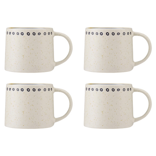 The Mug Club Indigo Blue Circle 330ml Stoneware Mugs