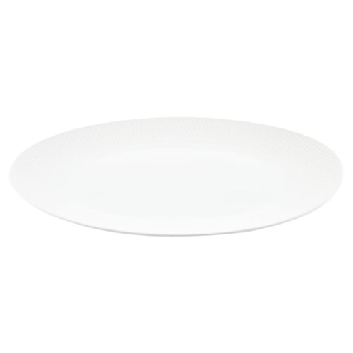 White Basics Diamonds Porcelain Oval Platter