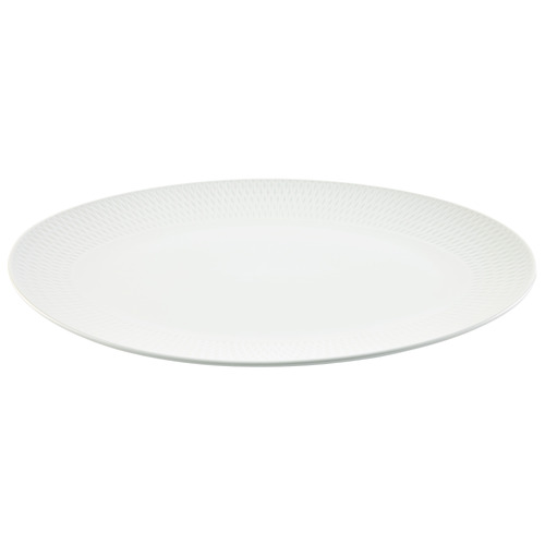 White Basics Diamonds Porcelain Oval Platter