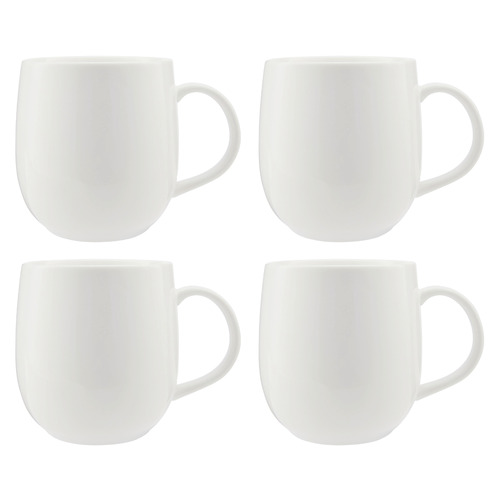 White Basics Round 380ml Porcelain Mugs