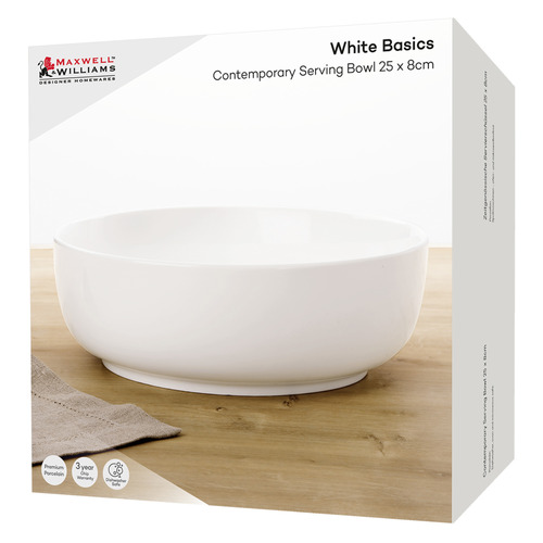 White Basics Porcelain Serving Bowl