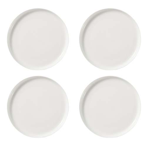 White Basics High Rim Plates