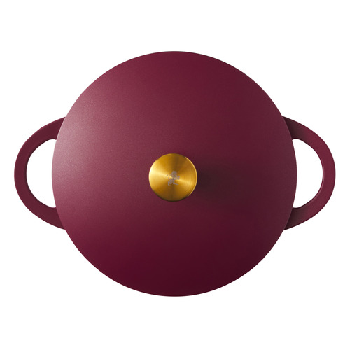 Cherry Cast Lite Non-Stick Shallow Casserole