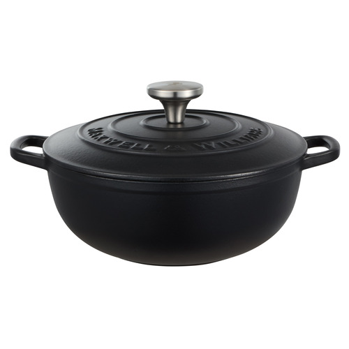 Black Cast Iron Round Casserole