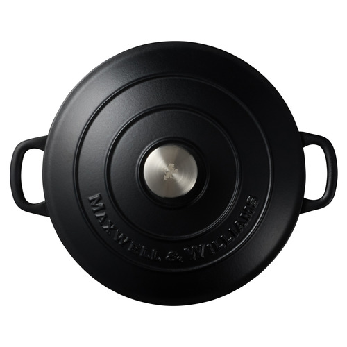 Black Cast Iron Round Casserole