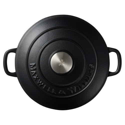 Black Cast Iron Round Casserole
