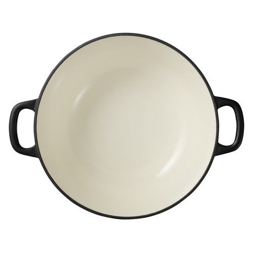 Black Cast Iron Round Casserole
