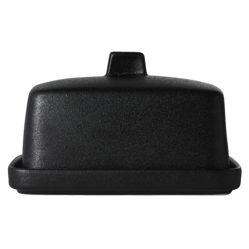 Black Caviar Porcelain Butter Dish