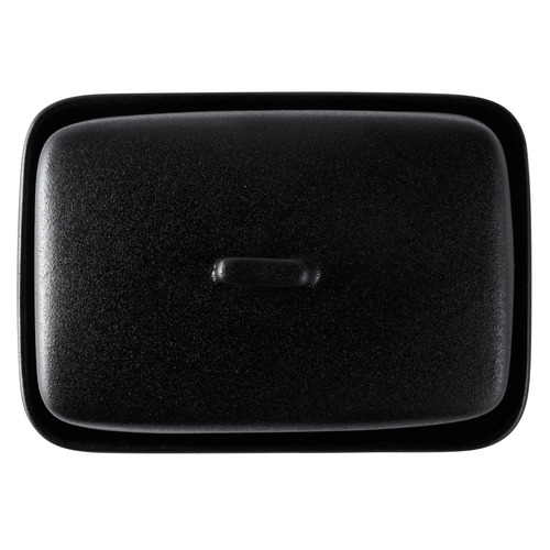 Black Caviar Porcelain Butter Dish