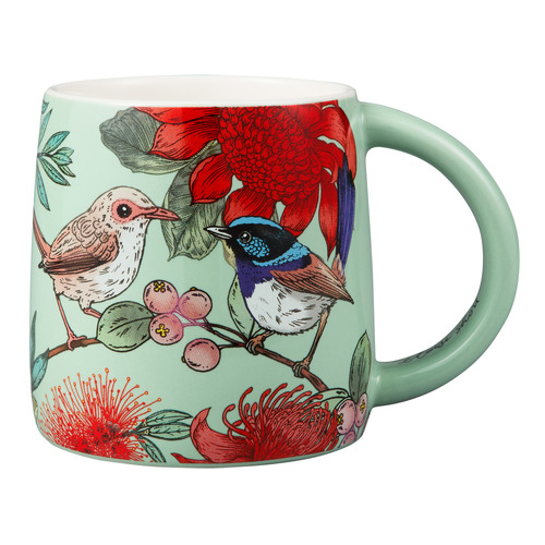 Native Grace Superb Fairy Wren 350ml Porcelain Mugs