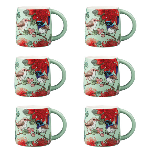 Native Grace Superb Fairy Wren 350ml Porcelain Mugs