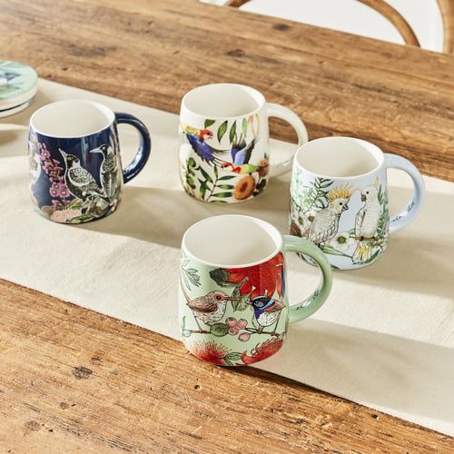 Native Grace Superb Fairy Wren 350ml Porcelain Mugs