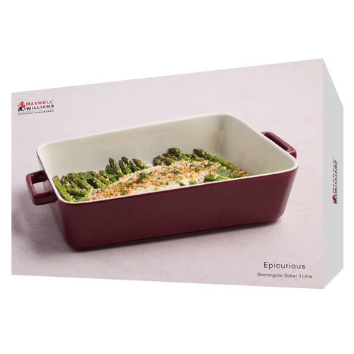 Epicurious Bordeaux Rectangle Baking Dish