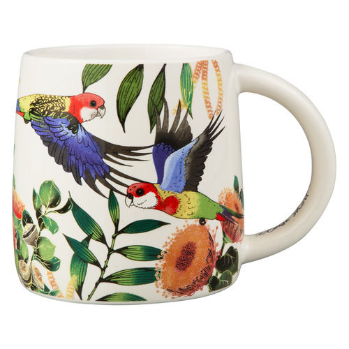 Native Grace Eastern Rosella 350ml Porcelain Mugs
