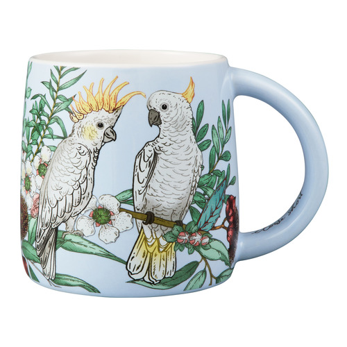 Native Grace Yellow Crested Cockatoo 350ml Porcelain Mugs