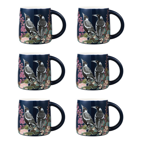 Native Grace Magpie 350ml Porcelain Mugs