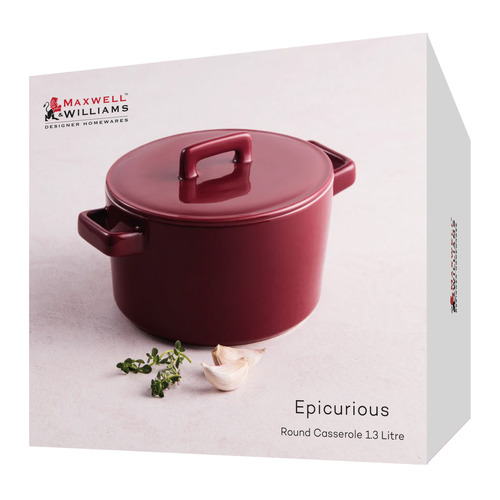 Epicurious Bordeaux Round Casserole