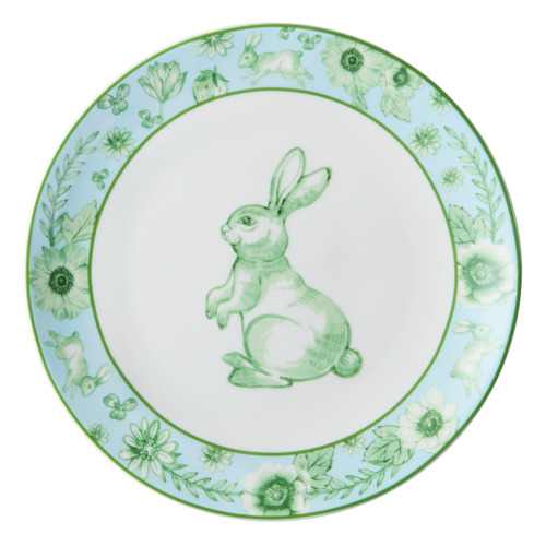 4 Piece Clover & Cottontail 20cm Side Plate Set