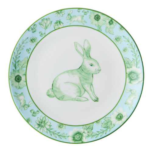 4 Piece Clover & Cottontail 20cm Side Plate Set