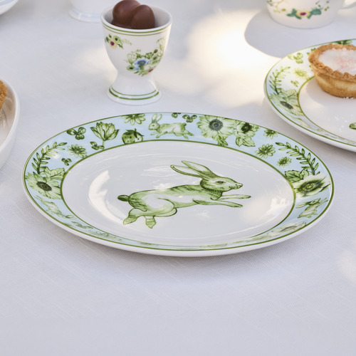 4 Piece Clover & Cottontail 20cm Side Plate Set