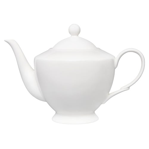 White Basics 1L Porcelain Teapot With Infuser