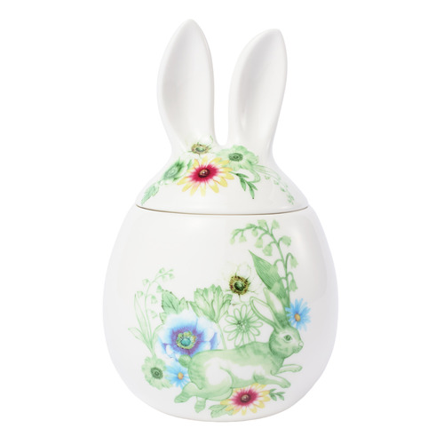 Clover & Cottontail Bunny Porcelain Canister