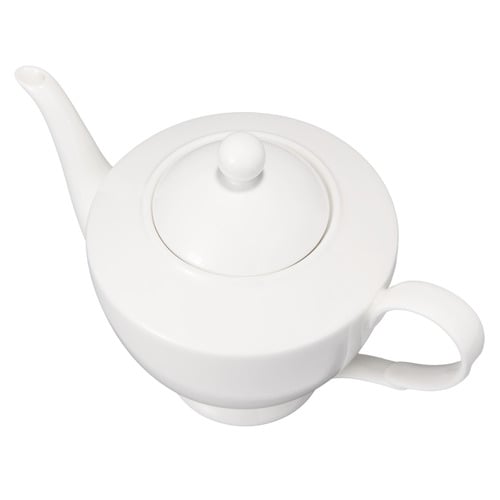 White Basics 1L Porcelain Teapot With Infuser