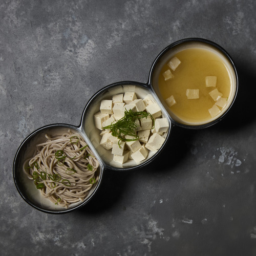 Black Caviar Divided Serving Bowls