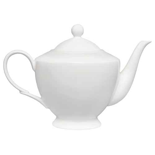 White Basics 1L Porcelain Teapot With Infuser