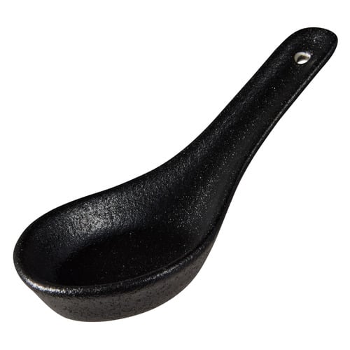 Black Caviar Porcelain Soup Spoons
