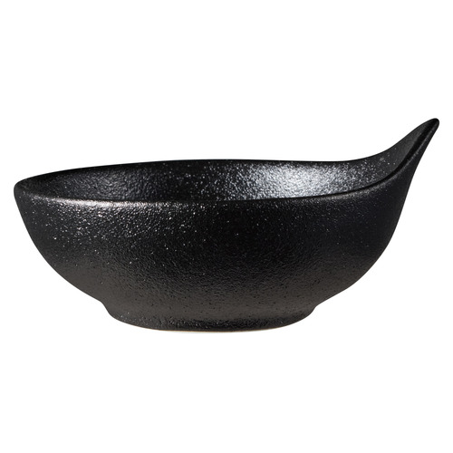 Black Caviar Handled Porcelain Sauce Bowls