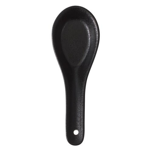 Black Caviar Porcelain Soup Spoons
