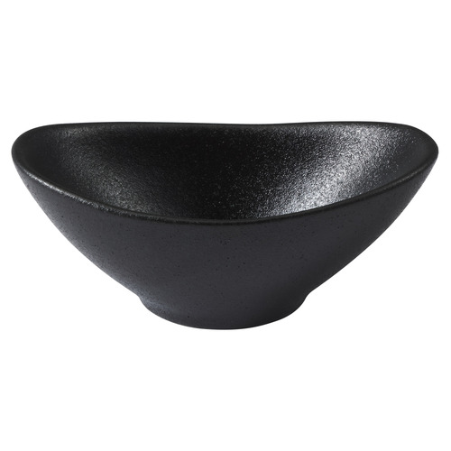 Black Caviar Oval Porcelain Sauce Bowls