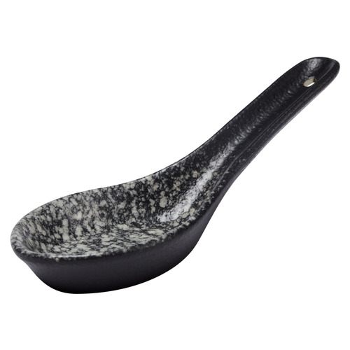 Granite Caviar Porcelain Soup Spoons