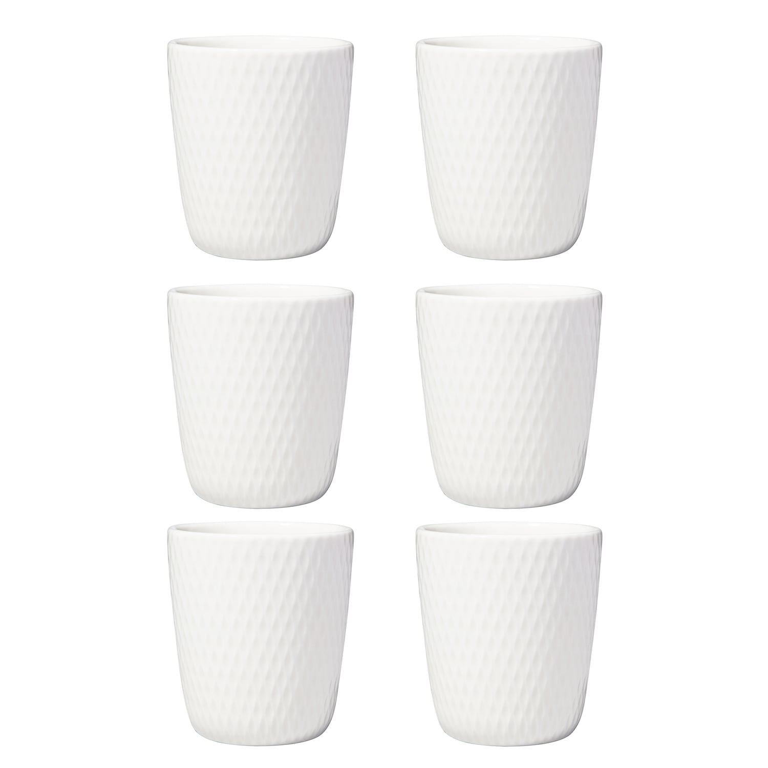 White Basics Diamonds 90ml Espresso Cups