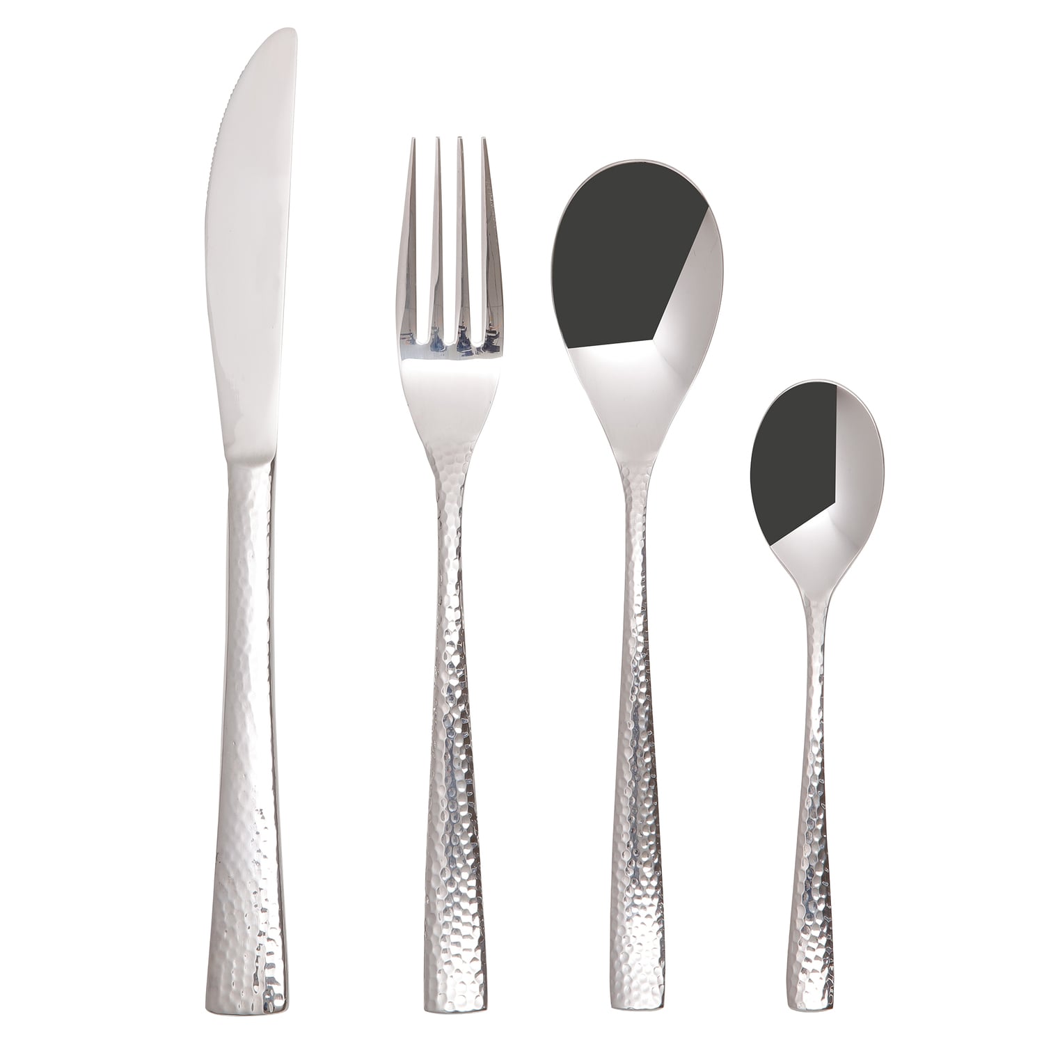 16 Piece Wayland Hammered Cutlery Set