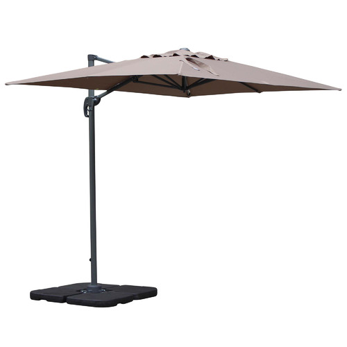 3m x 3m parasol with base