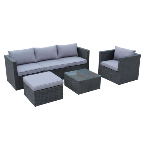 5 Seater Benito Outdoor Sectional Lounge Set | Temple & Webster