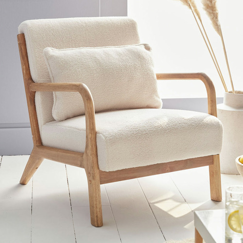 Lily's Patio Desirei Boucle Armchair | Temple & Webster