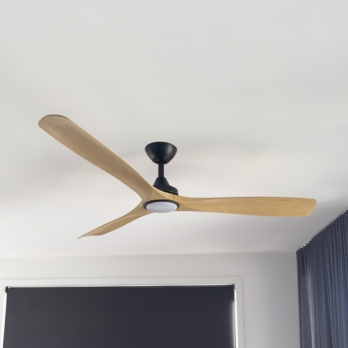 Black Base Spitfire DC Ceiling Fan | Temple & Webster