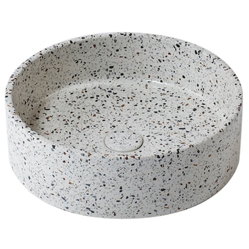 2 Piece Como Round Terrazzo Basin & Waste Set