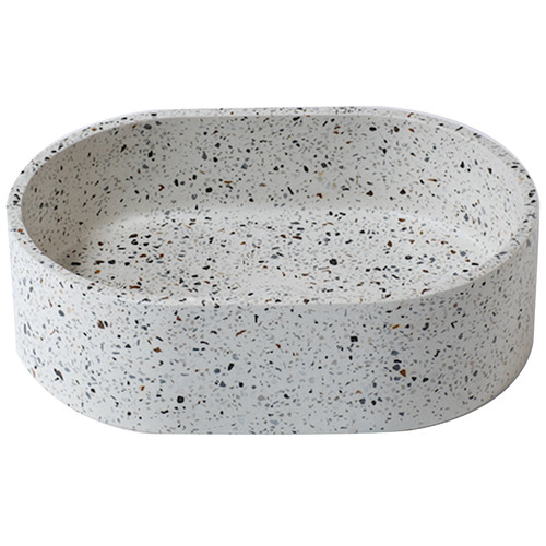 2 Piece Como Oval Terrazzo Basin & Waste Set