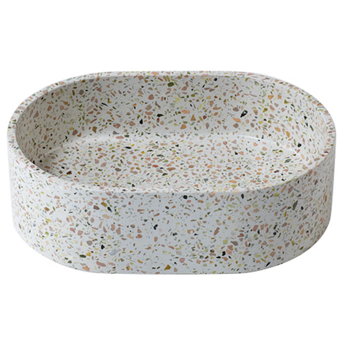2 Piece Siena Oval Terrazzo Basin & Waste Set