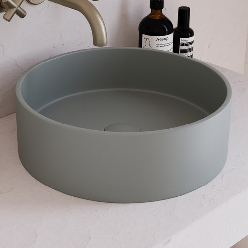390mm Round Concrete Above Counter Basin