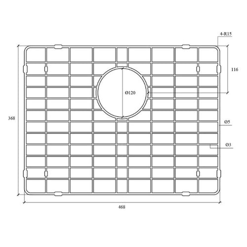 Henly 468mm Sink Grid
