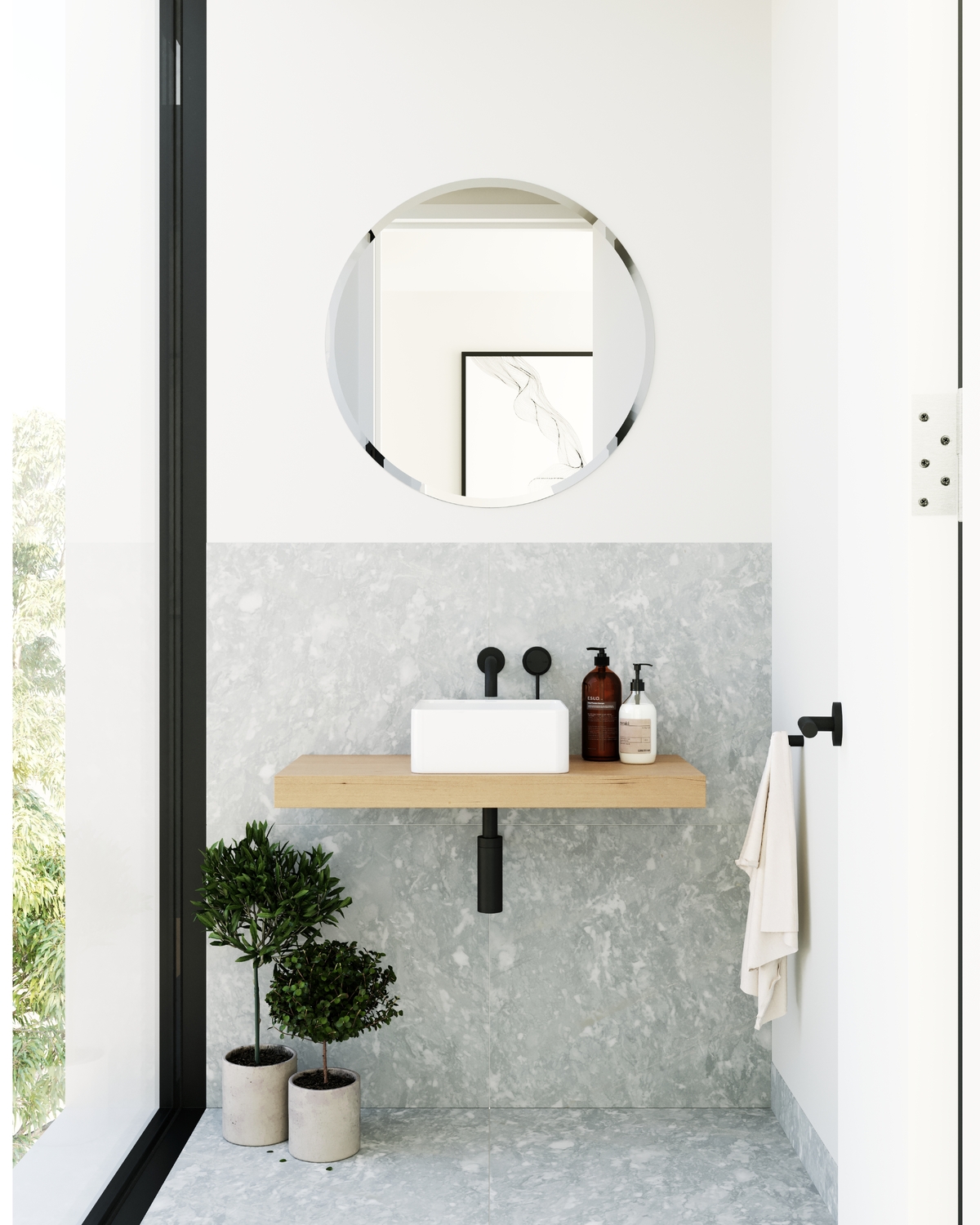 Amaroo 300mm Square Ceramic Above Counter Basin
