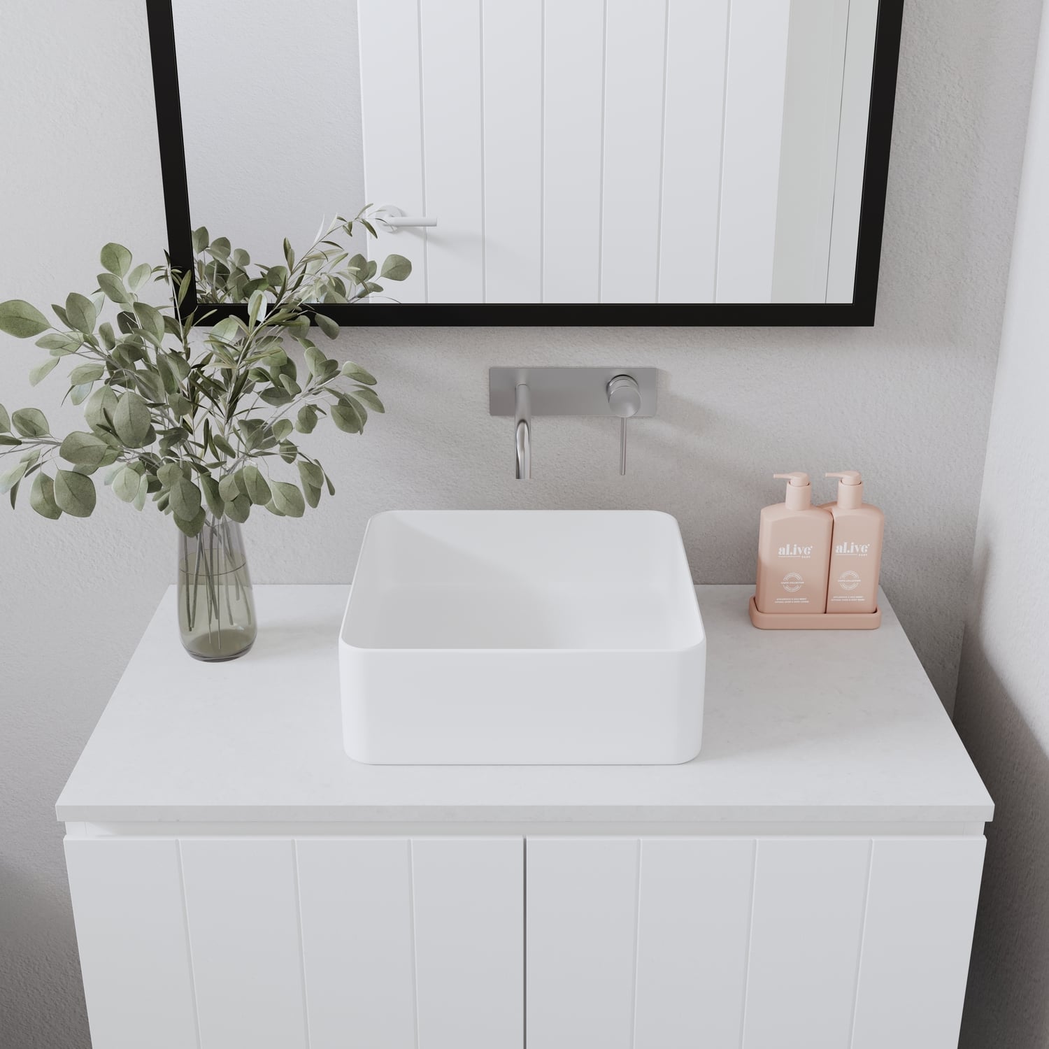 Amaroo 365mm Square Ceramic Above Counter Basin