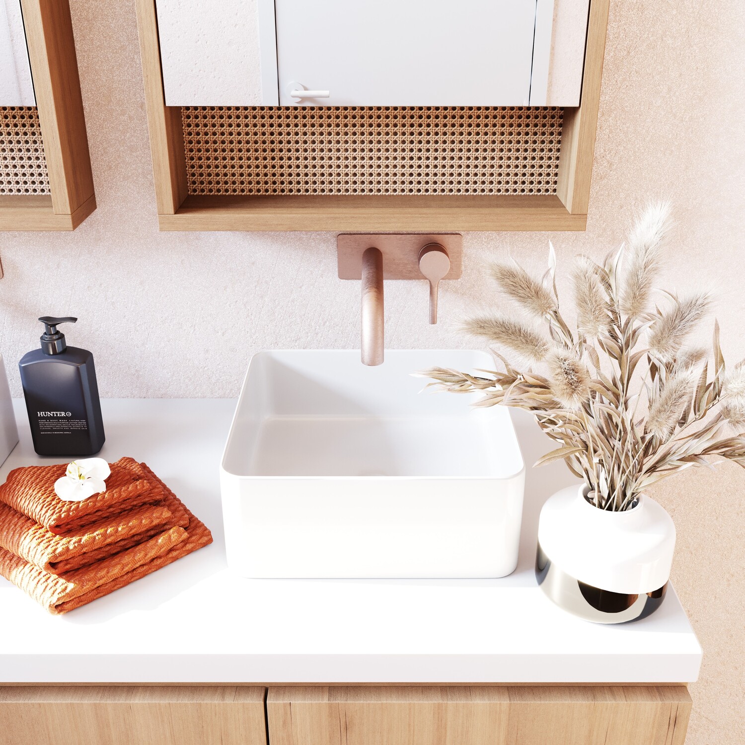 Amaroo 300mm Square Ceramic Above Counter Basin
