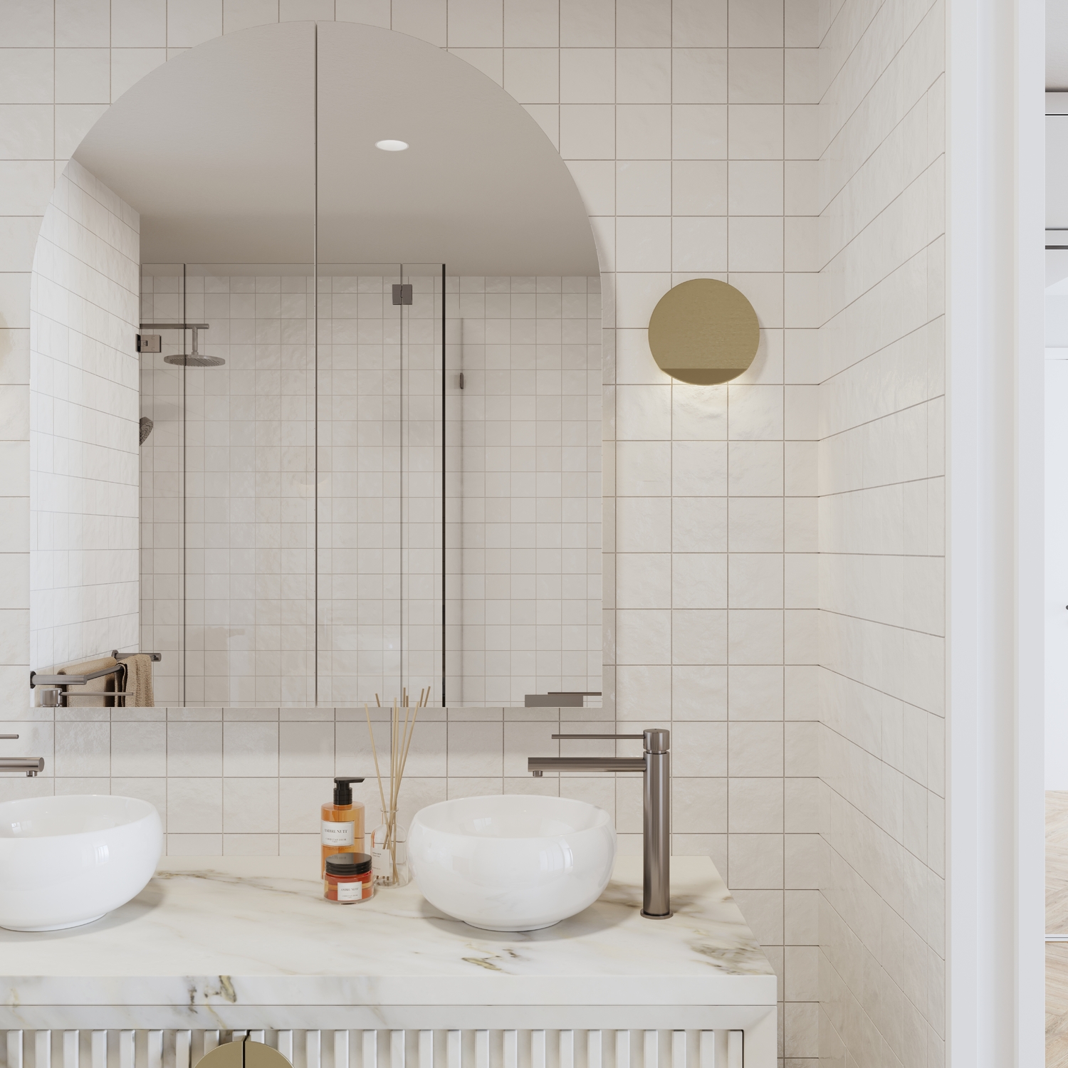 Seymour 300mm Round Ceramic Above Counter Basin